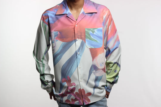 Flying Flamingo Dress Shirt