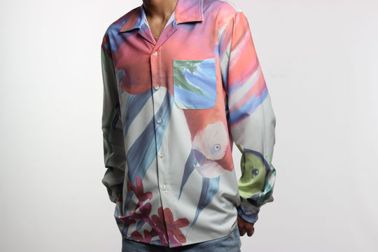 Flying Flamingo Dress Shirt